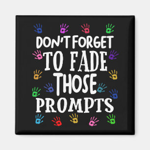 Aufforderungen des ABA-Therapeuten zur Verhaltensa Magnet