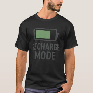 Auffrisch-Modus-Batterie-T-Shirt – Minimalistische T-Shirt