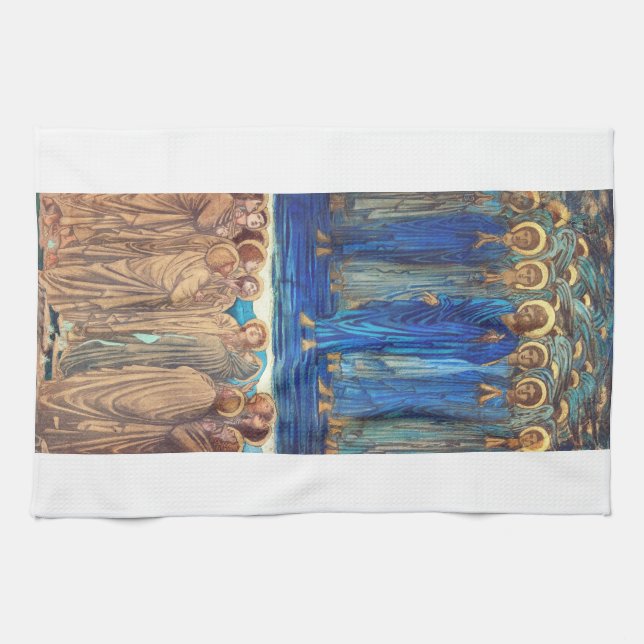 Aufführung Christi durch Edward Burne Jones Geschirrtuch (Horizontal)