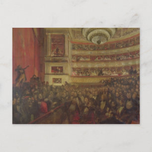 Aufführung von "Hernani" von Victor Hugo Postkarte