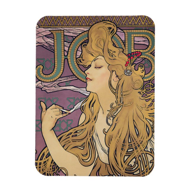 Aufgabe (1896) von Alphonse Mucha Magnet (Vertikal)