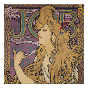 Aufgabe (1896) von Alphonse Mucha Poster