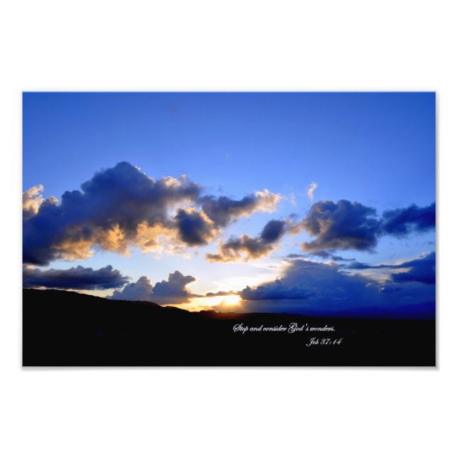 Aufgabe 37:14 Stoppt und betrachtet die Wunder Got Fotodruck (Vorne)