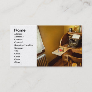 Aufgabe - Typist - Eine Person mit vielen Interess Visitenkarte