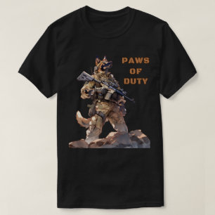 Aufgaben der militärischen Arbeitshunde K9 T-Shirt