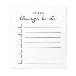 Aufgabenliste Notizblock