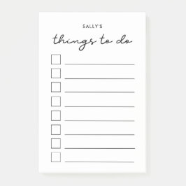 Aufgabenliste Post-it Klebezettel