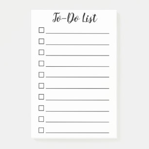 Aufgabenliste Post-it Klebezettel