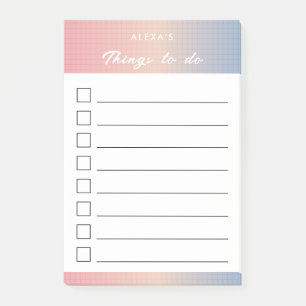 Aufgabenliste - Vaporwave Post-it Klebezettel