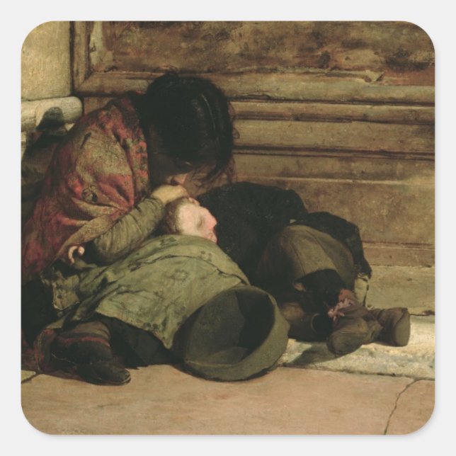 Aufgeben 1903 quadratischer aufkleber (Vorderseite)