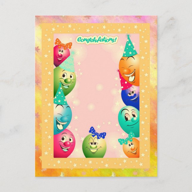 aufgebläht postkarte (Vorderseite)