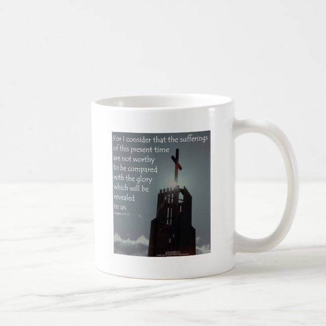 Aufgedeckt zu werden Römer-8:18 Ruhm Kaffeetasse (Rechts)
