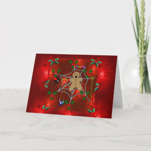 Aufgefangener Lebkuchen Feiertagskarte