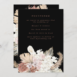 Aufgehängte Terracotta Coral Wüste Bohemisch Pampa Save The Date