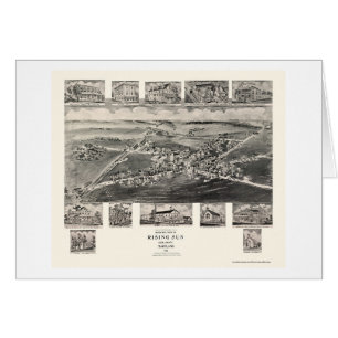 Aufgehende Sonne, panoramische Karte MD - 1907