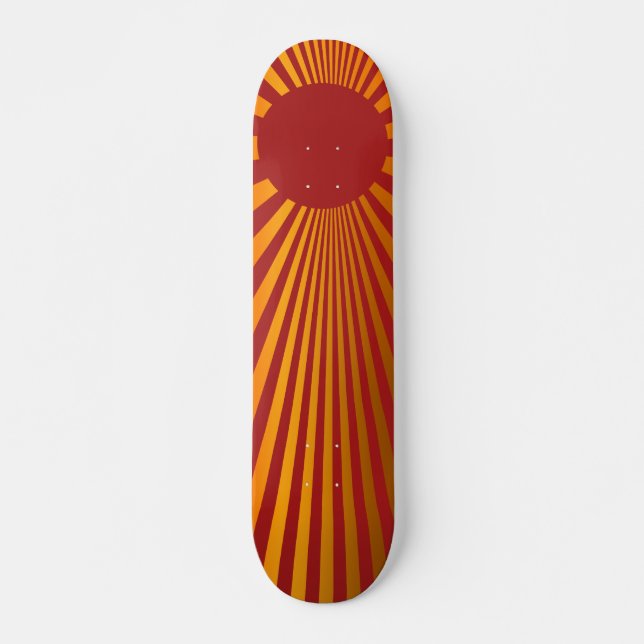 Aufgehende Sonne Skateboard (Vorne)