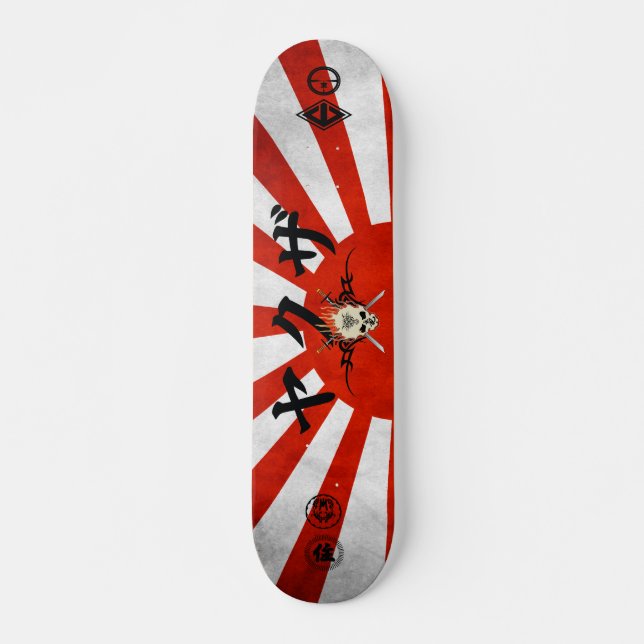 Aufgehende Sonne-Skateboard Skateboard (Vorne)