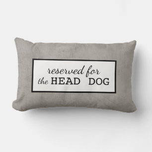aufgehoben für das Hundekissengrau und -WEISS Lendenkissen