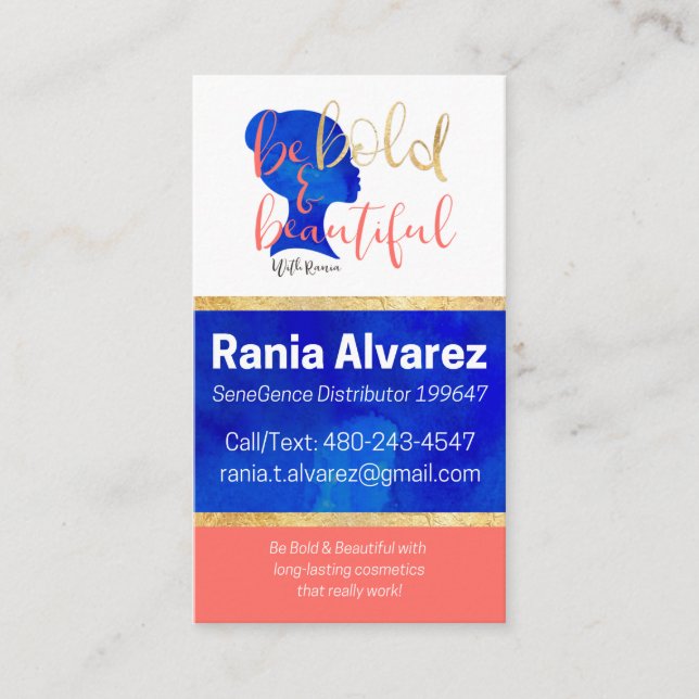 Aufgehoben für Rania Visitenkarte (Vorderseite)