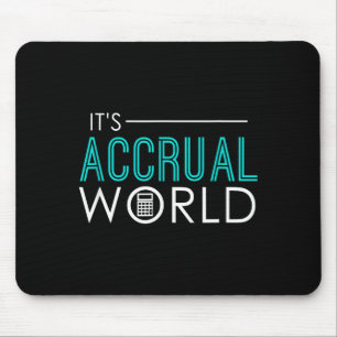 Aufgelaufene Welt lustige Buchhaltung & Buchhalter Mousepad