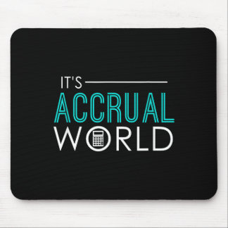 Aufgelaufene Welt lustige Buchhaltung & Buchhalter Mousepad