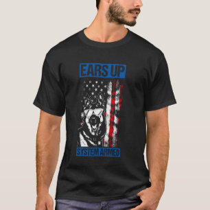 AUFGEPASST SYSTEM AKTIVIERT Deutscher Schäferhund T-Shirt