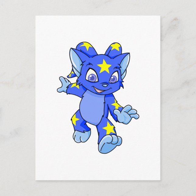 Aufgeregt Starry Acara Postkarte (Vorderseite)