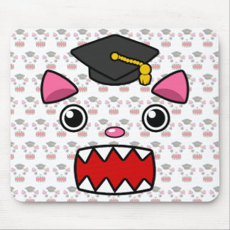 Aufgeregte Abschluss-Katze Mousepad
