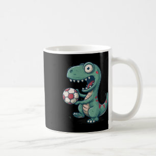 Aufgeregter Dinosaurier-Fußball für Juric und Foss Kaffeetasse