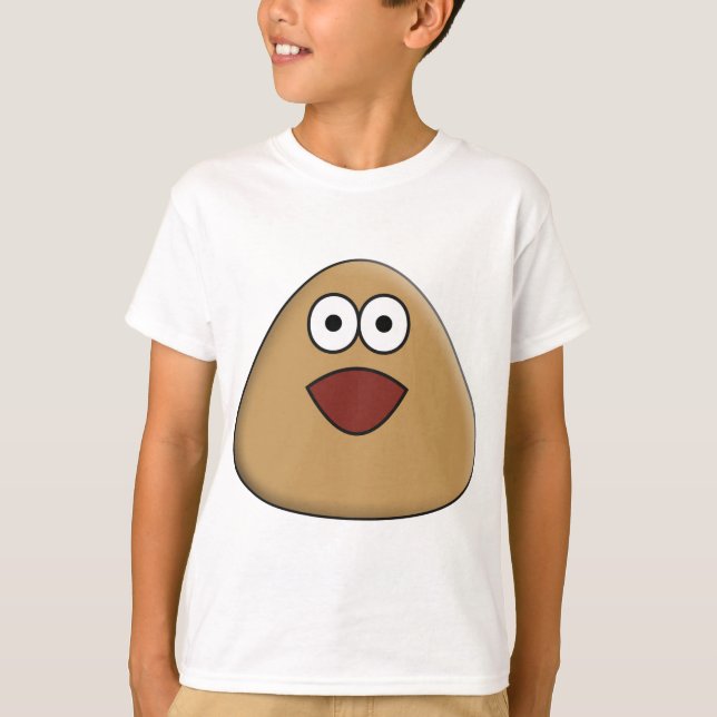 Aufgeregter Pou - Kids-T - Shirt (Vorderseite)