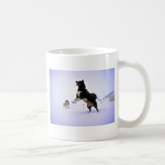 Aufgeregter Schlittenhund Kaffeetasse