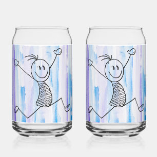Aufgeregter Stockmann Kann Glas
