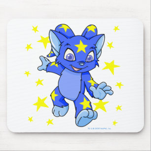 Aufgeregtes sternenklares Acara mit Sternexplosion Mousepad
