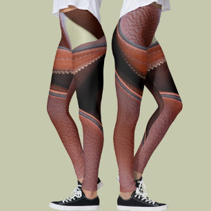 Aufgerissenes Leder Sinnliches Chic Leggings