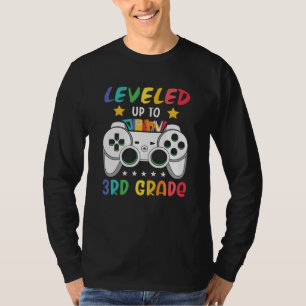 Aufgestiegen in die 3. Klasse Video-Spiel-Schulges T-Shirt