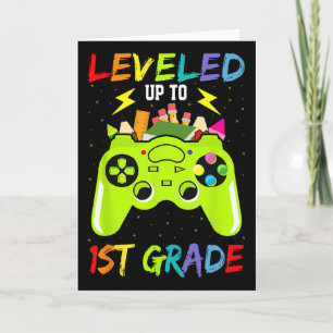 Aufgestiegen zum 1. Klasse Gamer Zurück zur Schule Karte