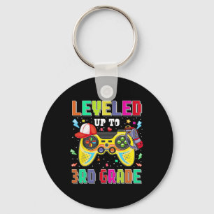Aufgestiegen zum 3. Klasse Gamer Erster Tag Jungen Schlüsselanhänger