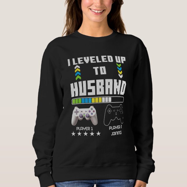 Aufgestiegen zum Ehemann Gaming Controller Paar Ga Sweatshirt (Vorderseite)