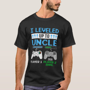 Aufgestiegen zum Onkel 2026 Lustiges Videospiel ba T-Shirt