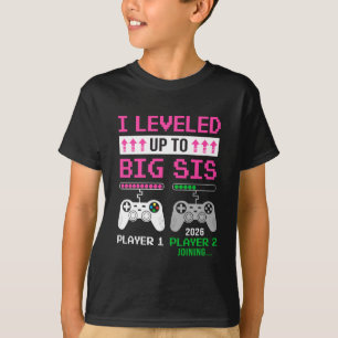 Aufgestiegen zur großen Schwester 2026 Lustiges Vi T-Shirt