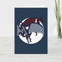 Aufgestiegener mythischer Fantasy-Drache Mond leer