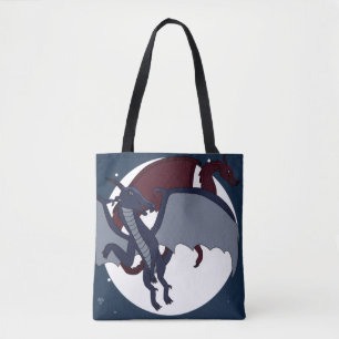 Aufgestiegener Mythologischer Fantasy-Drache-Mond-