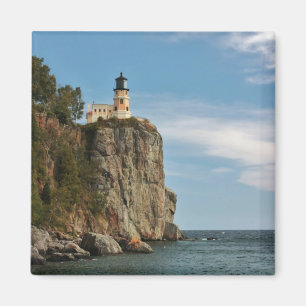 Aufgeteilter Felsen-helles Haus Magnet