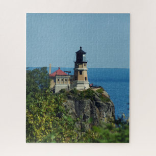 Aufgeteilter Felsen-Leuchtturm Puzzle