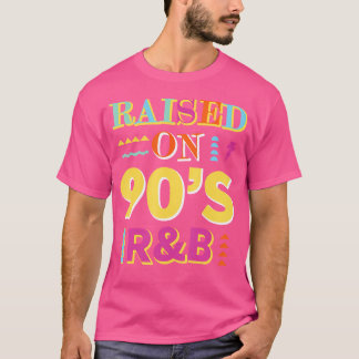 Aufgewachsen auf 90er RB Music Lovers Retro 90er R T-Shirt