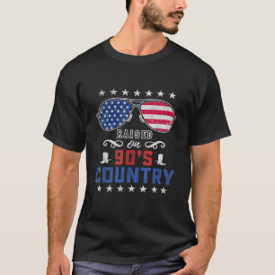 Aufgewachsen auf Country Music Aviator Sonnenbrill T-Shirt
