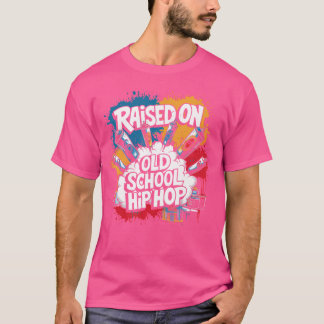 Aufgewachsen auf Old School Hip Hop Tshirt Cassett
