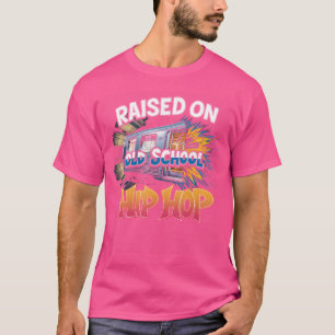 Aufgewachsen auf Old School Hip Hop Tshirt Cassett