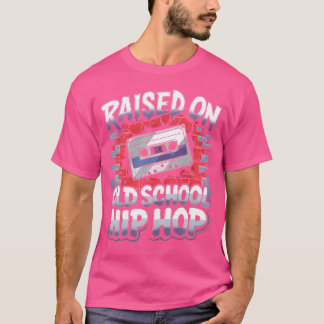 Aufgewachsen auf Old School Hip Hop Tshirt Cassett