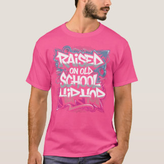 Aufgewachsen auf Old School Hip Hop Tshirt Cassett